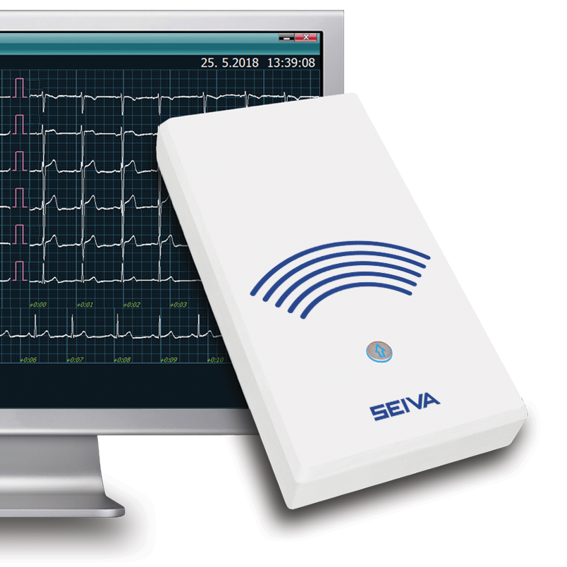Bezdrôtový veterinárny EKG systém pre detailný monitoring srdca bez káblov.